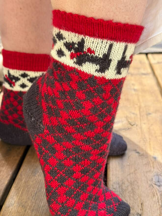 SCOTTIE DOG ARGYLE SOCKSETS ….CHOOSE SET FROM MENU BELOW