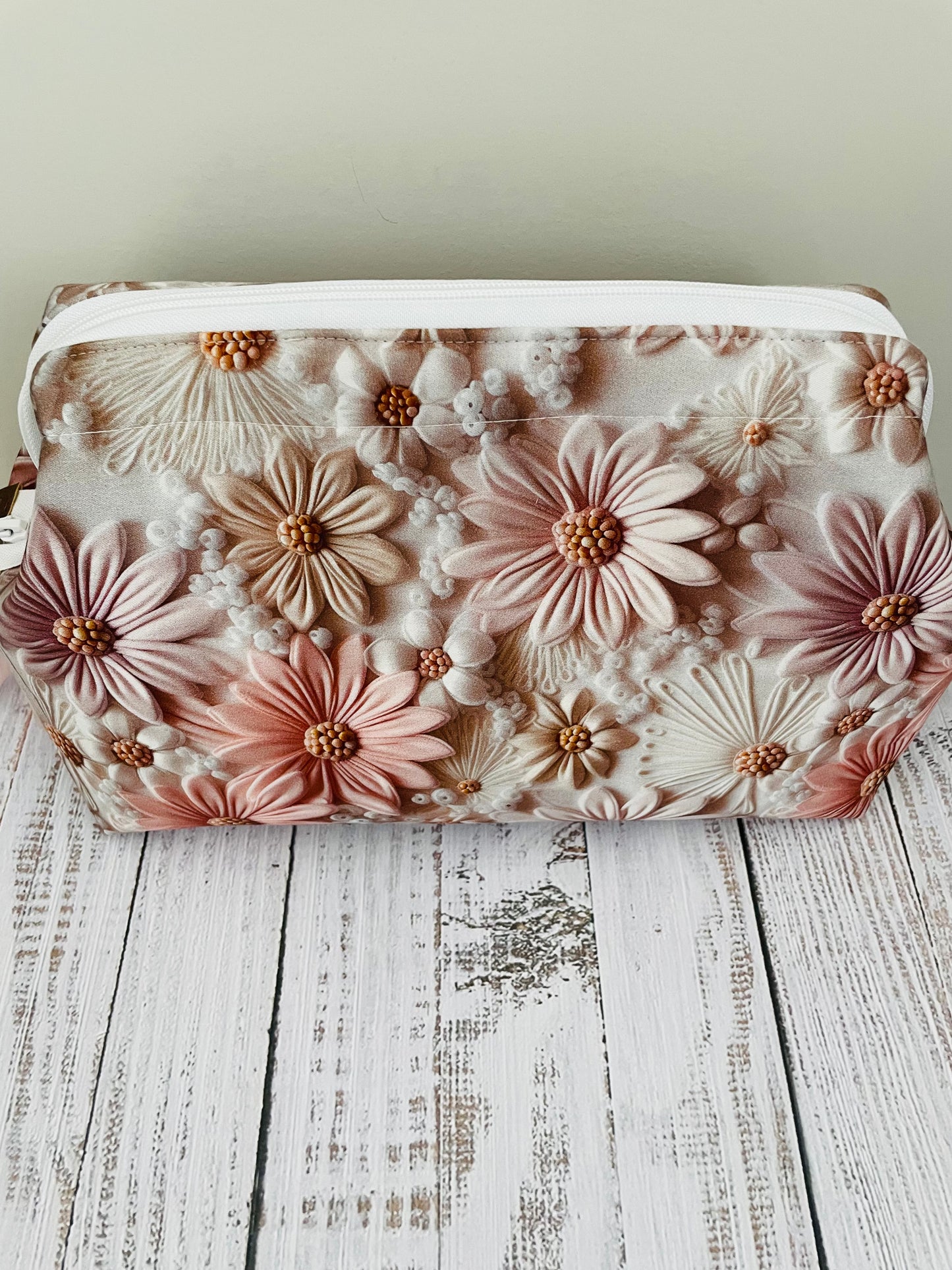 PAPER FLOWERS .... Med Wire frame bag....CUSTOM PRINT….ROSE GOLD HARDWARE, EXCLUSIVE BAG BLING BY JONESKNIT