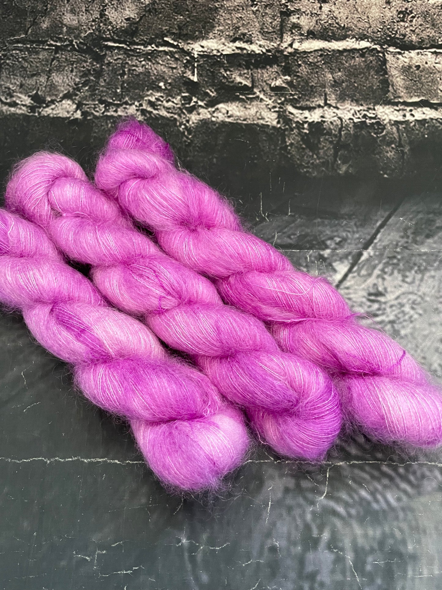 FLUFF MOHAIR LACE WEIGHT ...please choose colourway from drop down menu