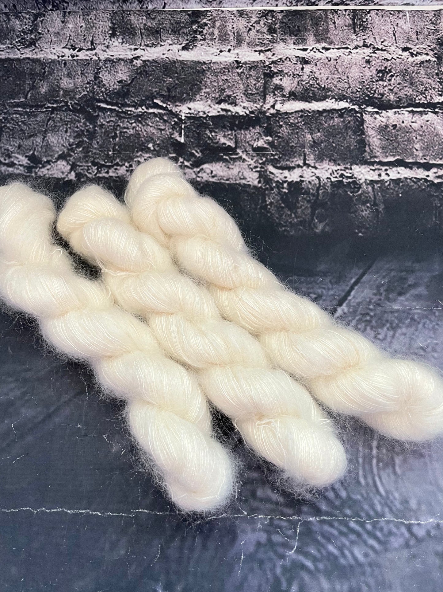 FLUFF MOHAIR LACE WEIGHT ...please choose colourway from drop down menu