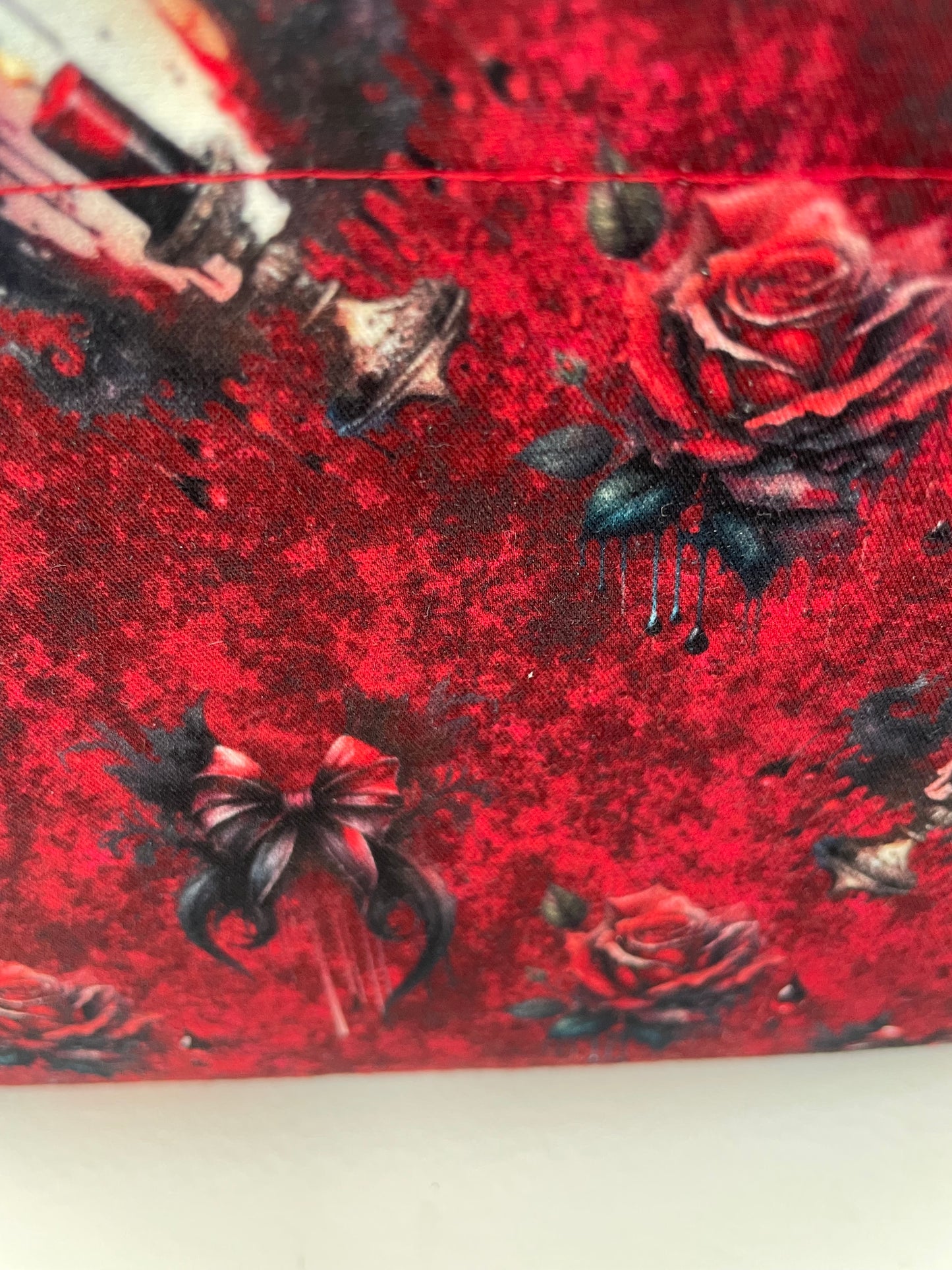 THROUGH THE VEIL ....CUSTOM PRINT Small wire frame bag