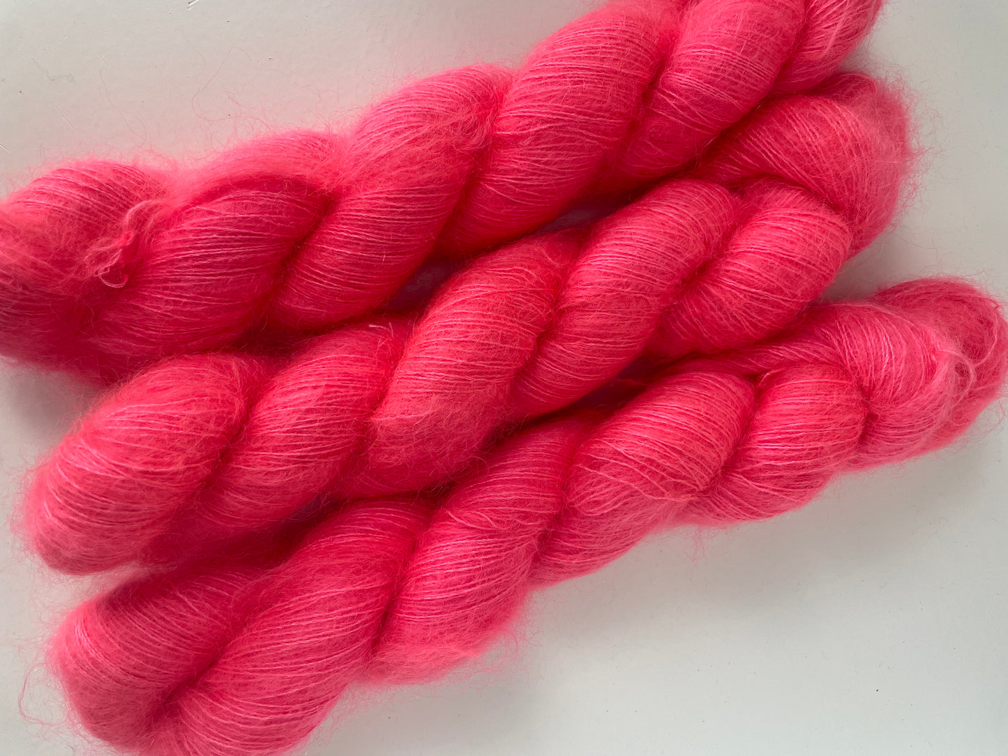 FLUFF MOHAIR LACE WEIGHT ...please choose colourway from drop down menu