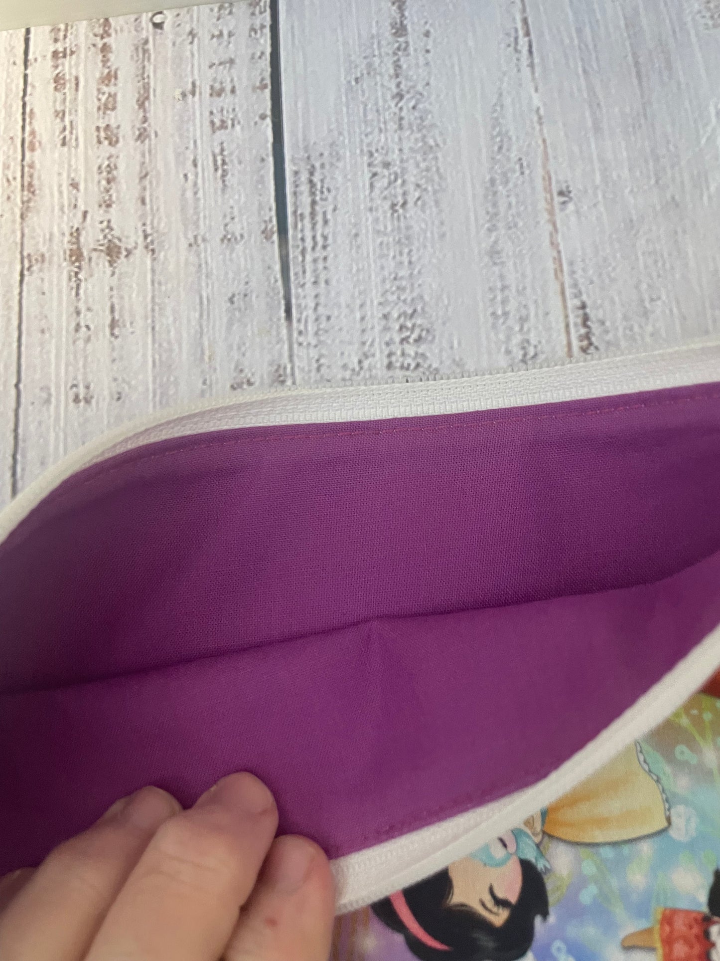 PRINCESSES SMALL STITCHING BAG ....CUSTOM PRINTED FABRIC