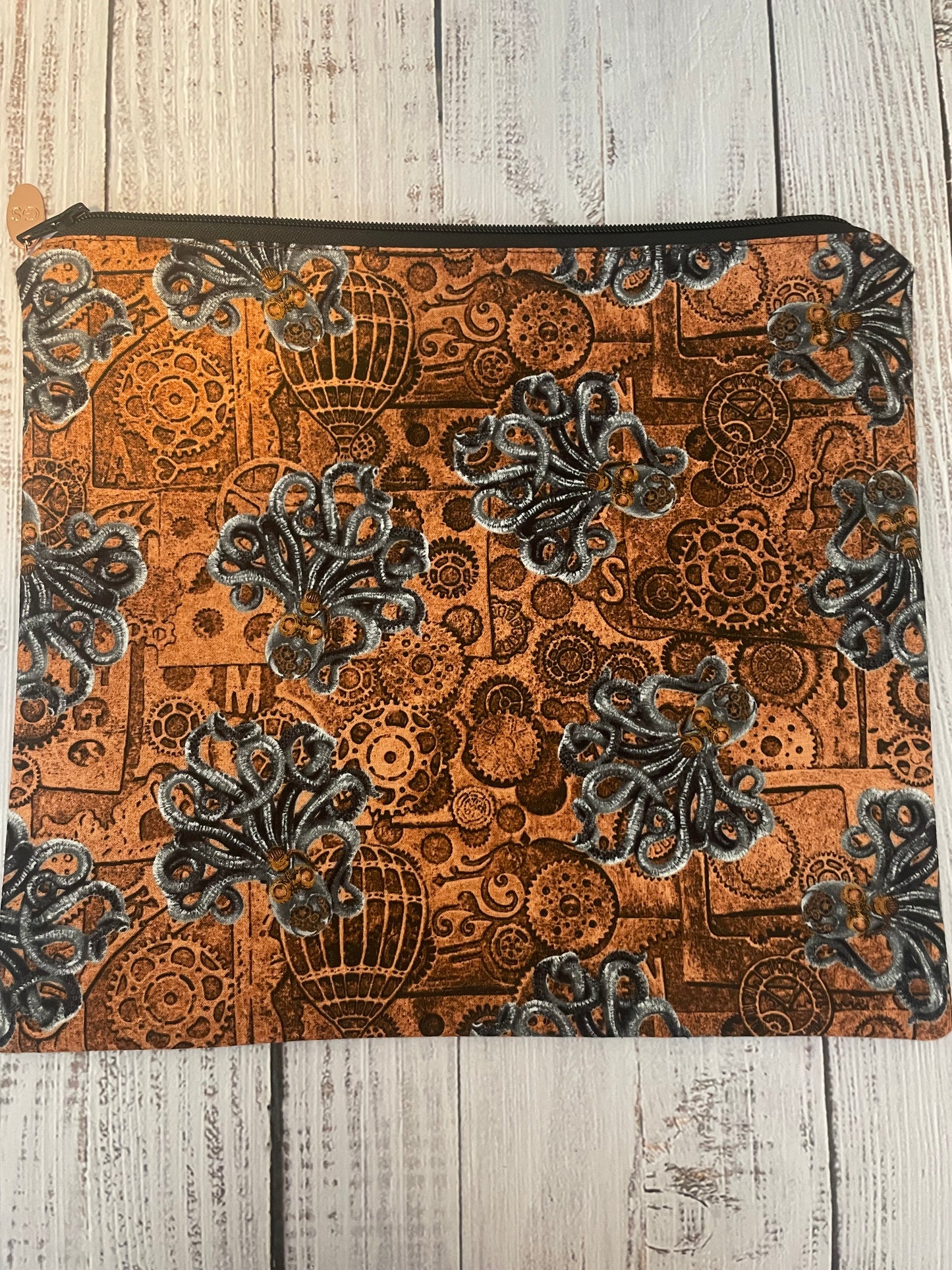 STEAMPUNK OCTOPUS SMALL STITCHING BAG