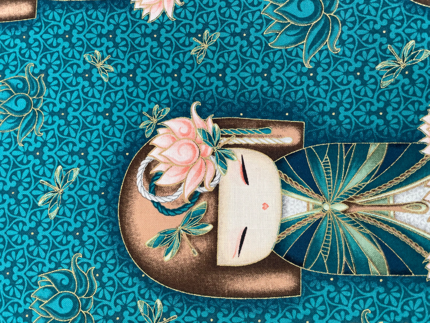 LOTUS GIRL LARGE STITCHING BAG