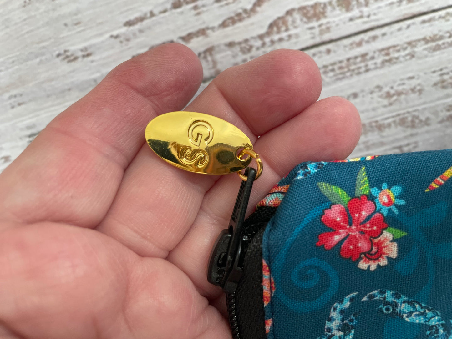 FLORAL CRABS LARGE  STITCHING BAG