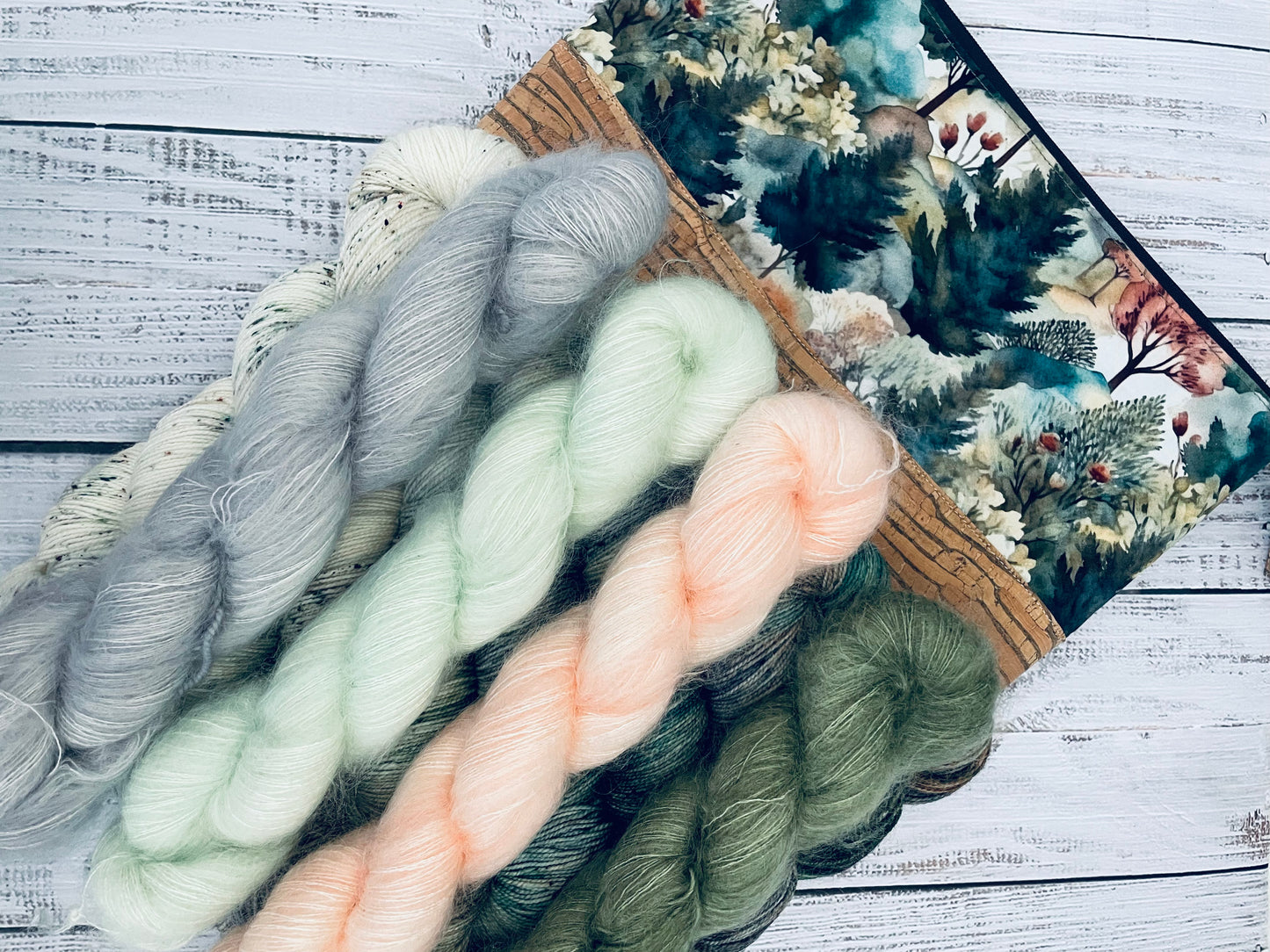 ALPINE FOREST FADE ON LUSH FINGERING 2 PLY AND SQUISHY DK ….CHOOSE COLOURWAY AND BASE FROM MENU