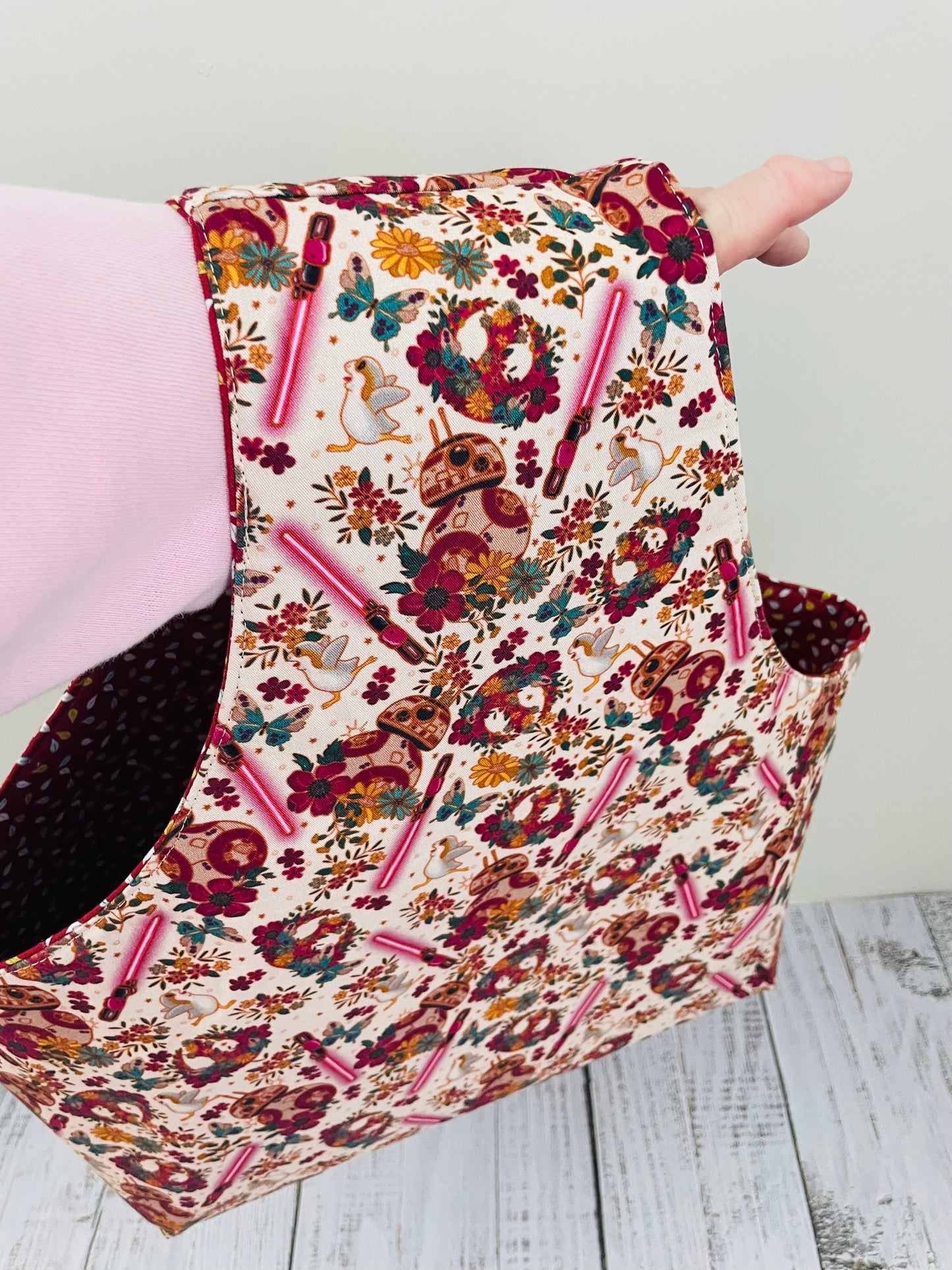 BB FLORAL LARGE TRENDY TOTEBAG...CUSTOM FABRIC