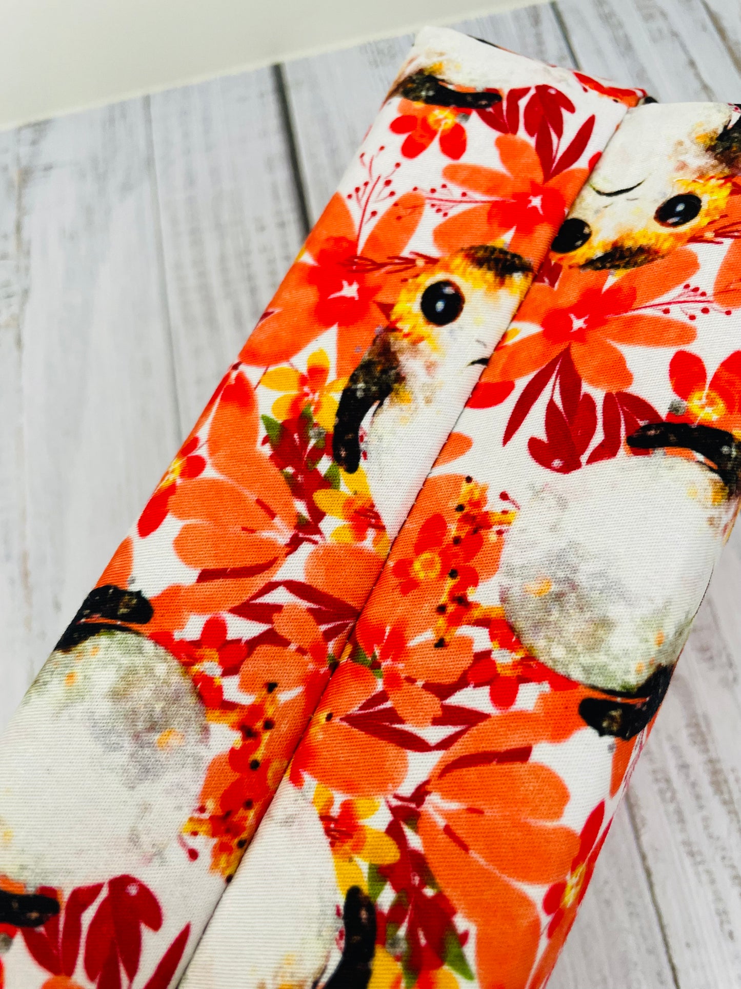 FLUFFY FLORAL   CAKE CADDY  (soft no wire  , but interfaced)...CUSTOM PRINT
