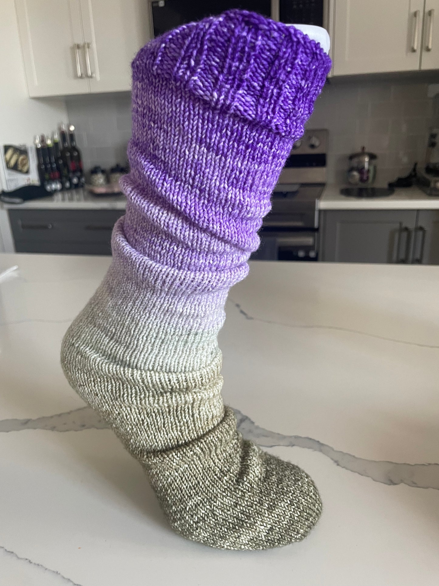 SHADOW BLOOM .... HEATHERED GRADIENT SOCKSETS (FINGERING WEIGHT)