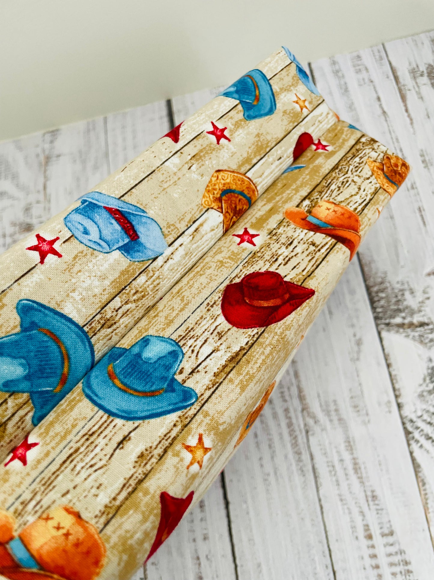 COWBOY HATS ....MINI BASKET WITH CORK HANDLES