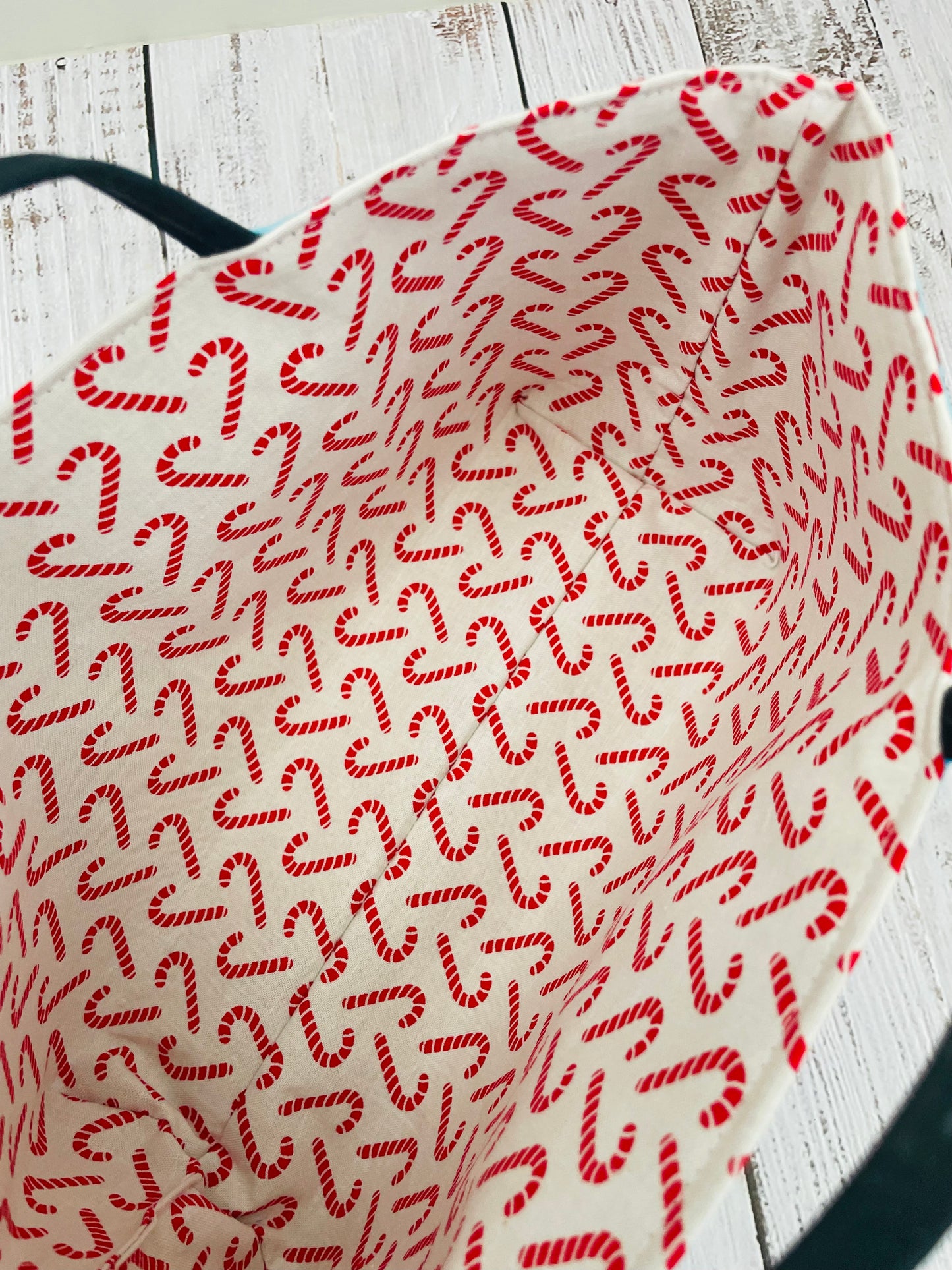 CHRISTMAS GNOMES ....MINI TOTE BAG WITH CORK HANDLES