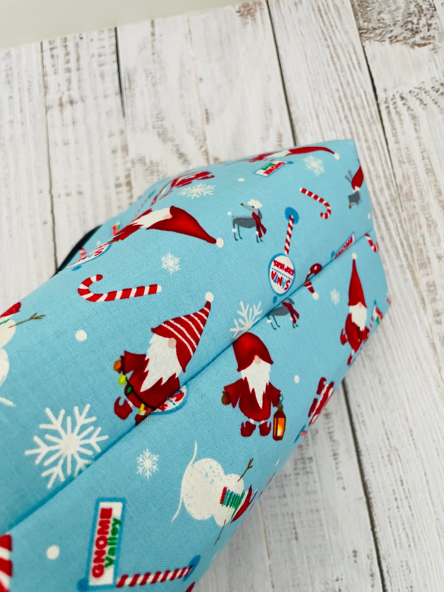 CHRISTMAS GNOMES ....MINI TOTE BAG WITH CORK HANDLES