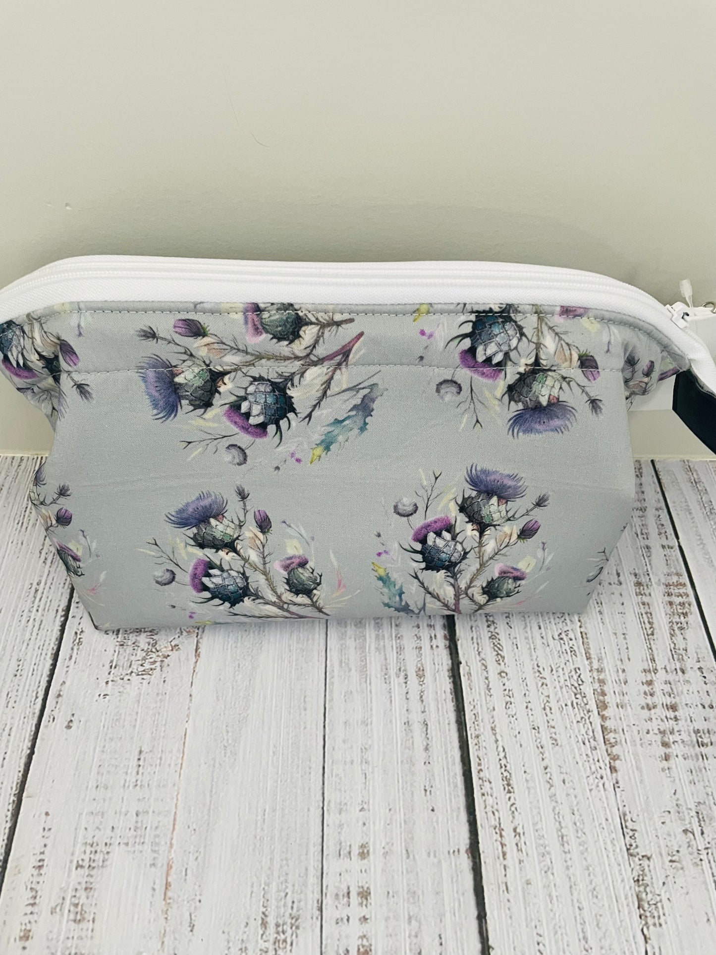 SCOTTISH THISTLE .....Small wire frame bag...CUSTOM PRINT