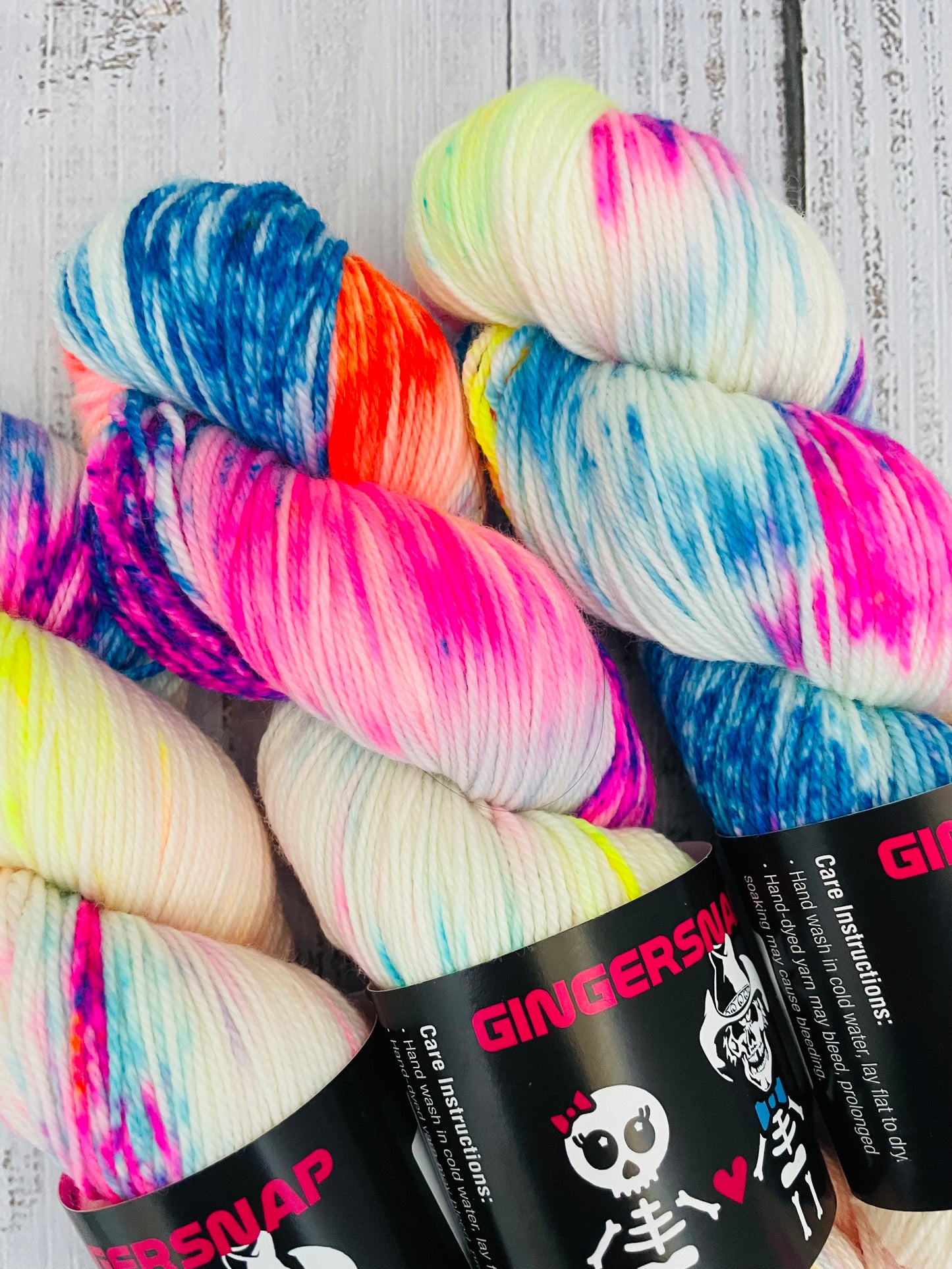 FUTTERWACKEN ....SOFT SOCK FINGERING WEIGHT ...BLACK LIGHT REACTIVE