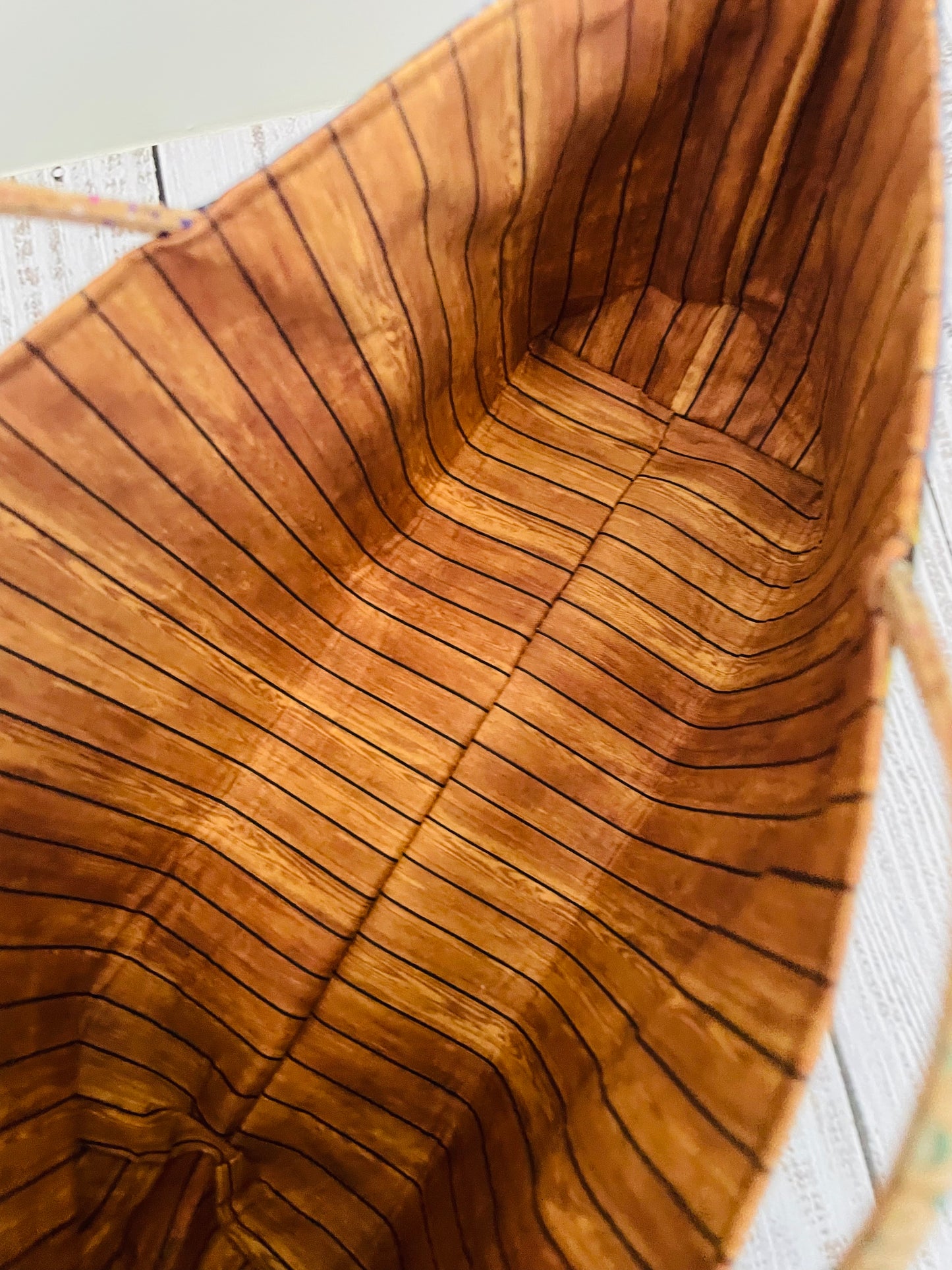 HOLIDAY TRAIN ....MINI TOTE BAG WITH CORK HANDLES ...CUSTOM PRINT