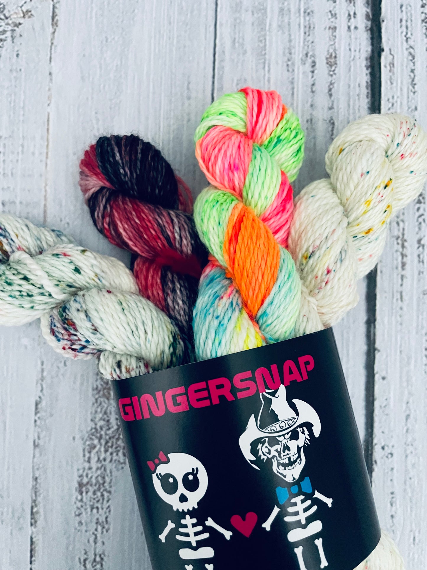 MERRY MISCHIEF MINISNAP SET (4) ...LUX FINGERING WEIGHT 17 MICRON