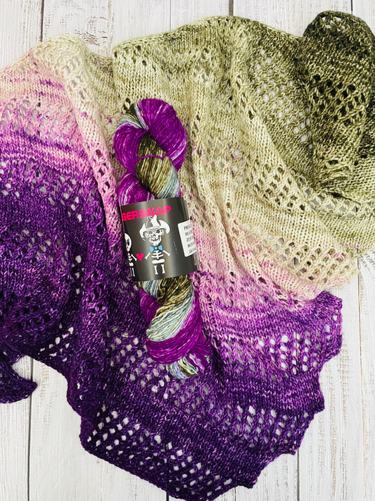 PRICKLY THISTLE .... HEATHERED GRADIENT FULL SKEINS (FINGERING WEIGHT)