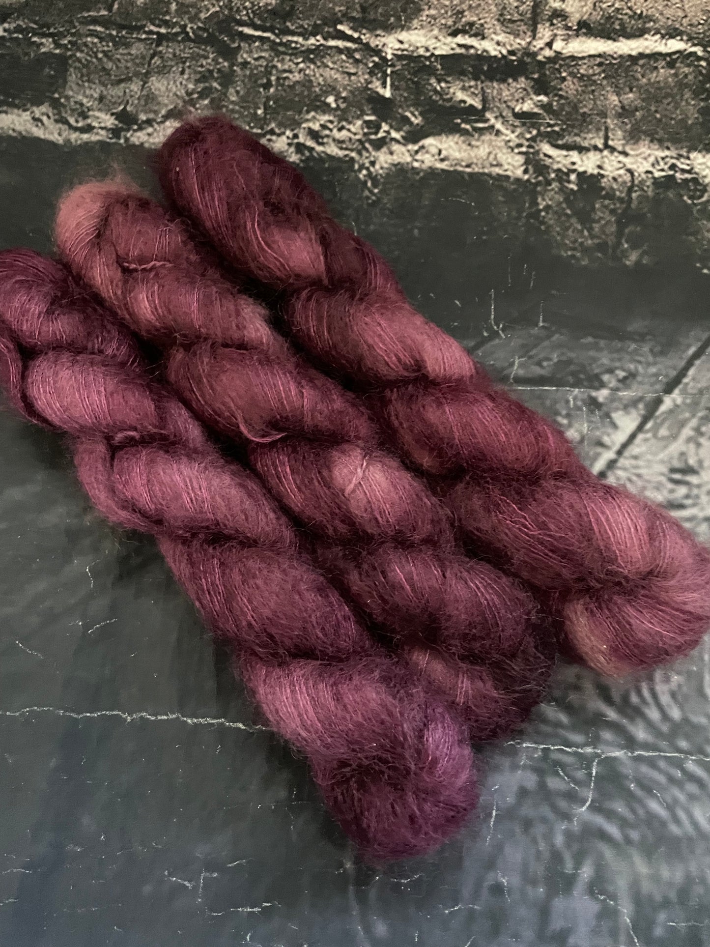 FLUFF MOHAIR LACE WEIGHT ...please choose colourway from drop down menu