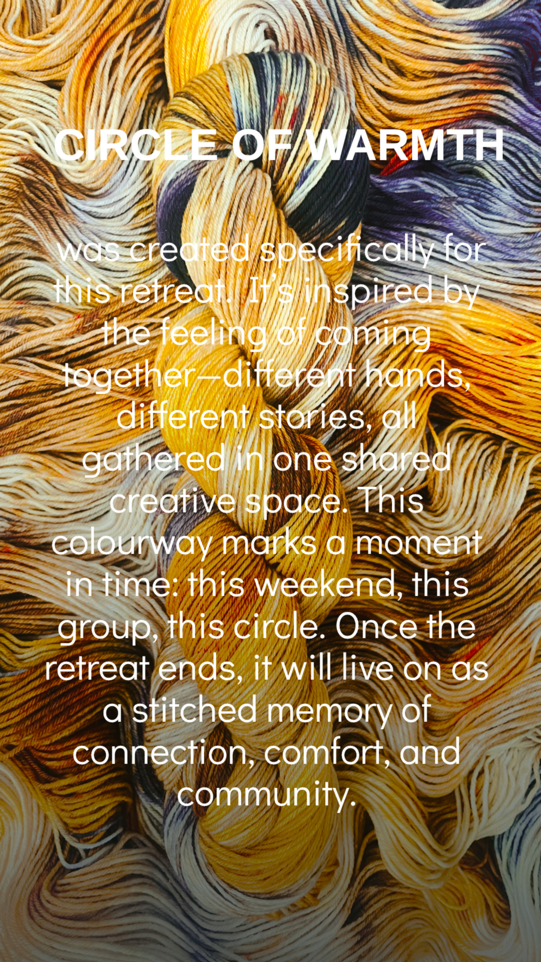 CIRCLE OF WARMTH .....PLUSH FINGERING WEIGHT
