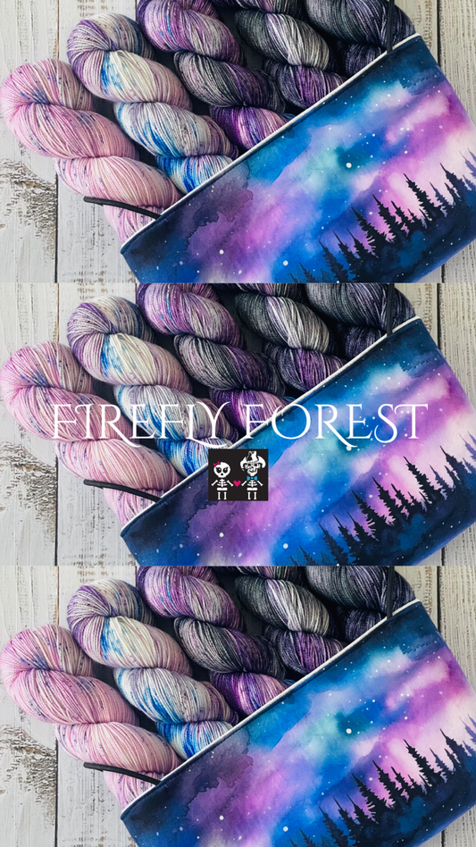 FIREFLY FOREST FADE ON PLUSH FINGERING AND CLASSIC DK ….CHOOSE COLOURWAY AND BASE FROM MENU
