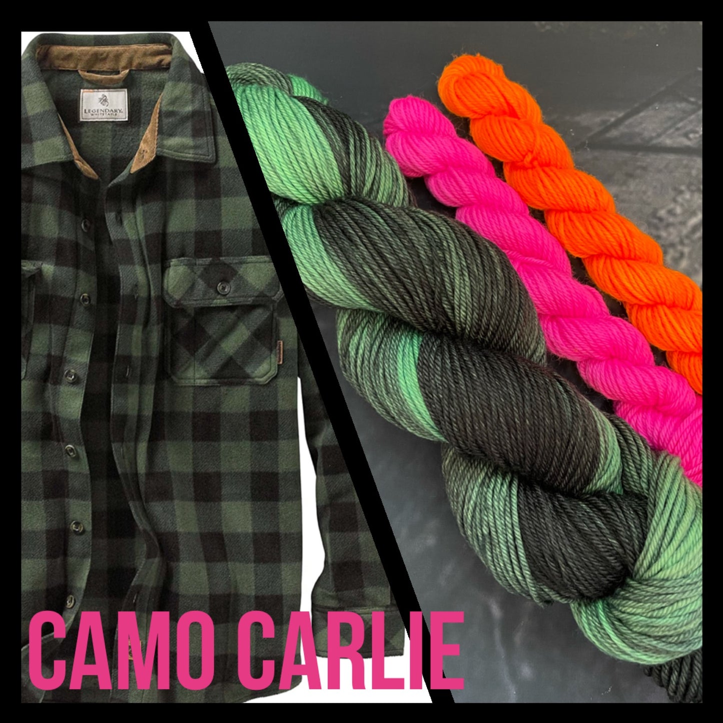 Camo Carlie Buffalo Plaid DK Sockset