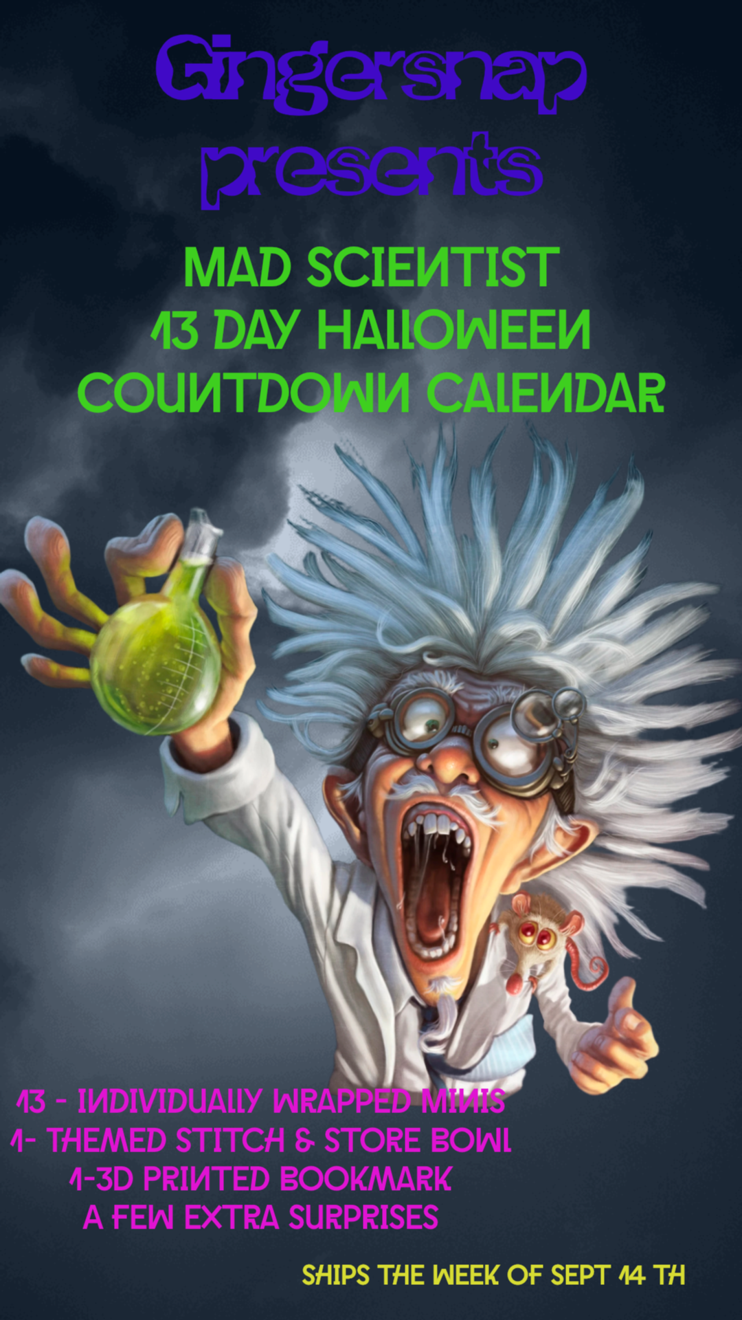 PRE-0RDER FOR THE MAD SCIENTIST COUNTDOWN CALENDAR