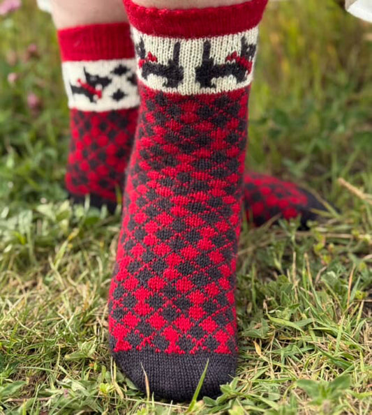 SCOTTIE DOG ARGYLE SOCKSETS   ….CHOOSE SET  FROM MENU BELOW