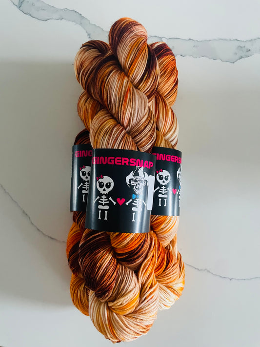 S'MORES  .... ON DUST FINGERING WEIGHT...EXCLSUSIVE COLOURWAY THE 6TH YEAR