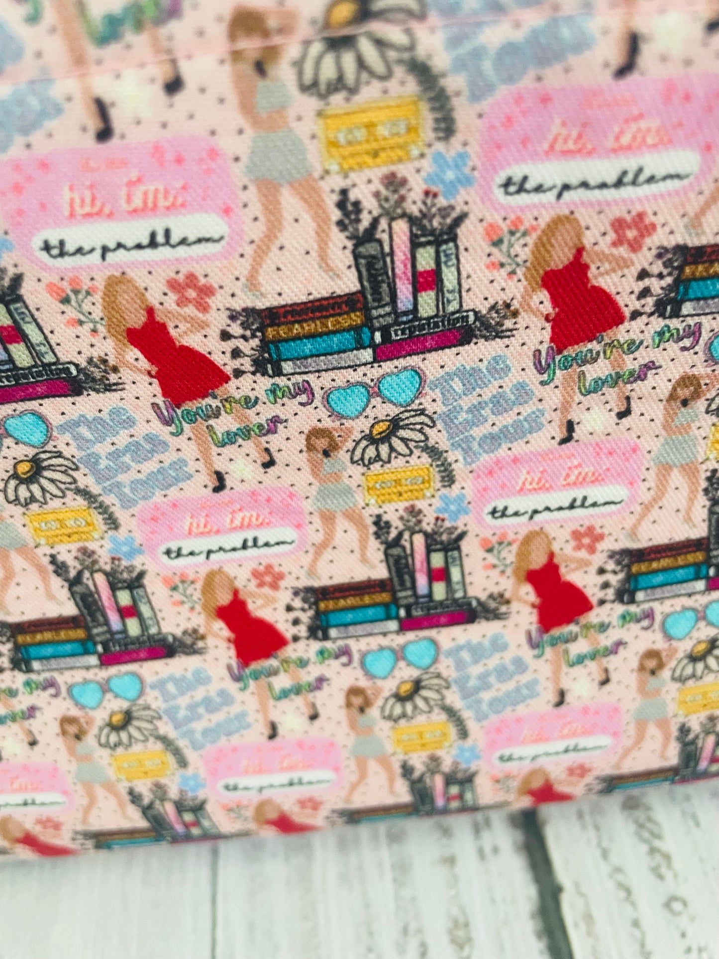 SWIFTIE   ...Small wire frame bag ...CUSTOM  PRINT
