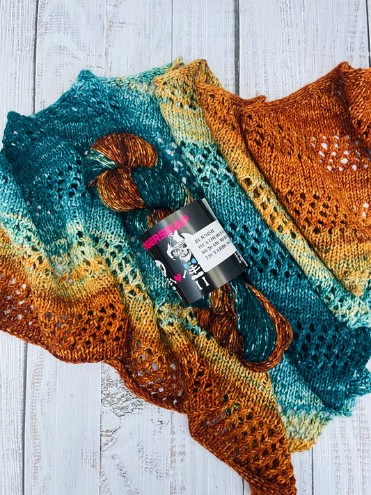 BURNISH .... HEATHERED GRADIENT FULL SKEINS (FINGERING WEIGHT)