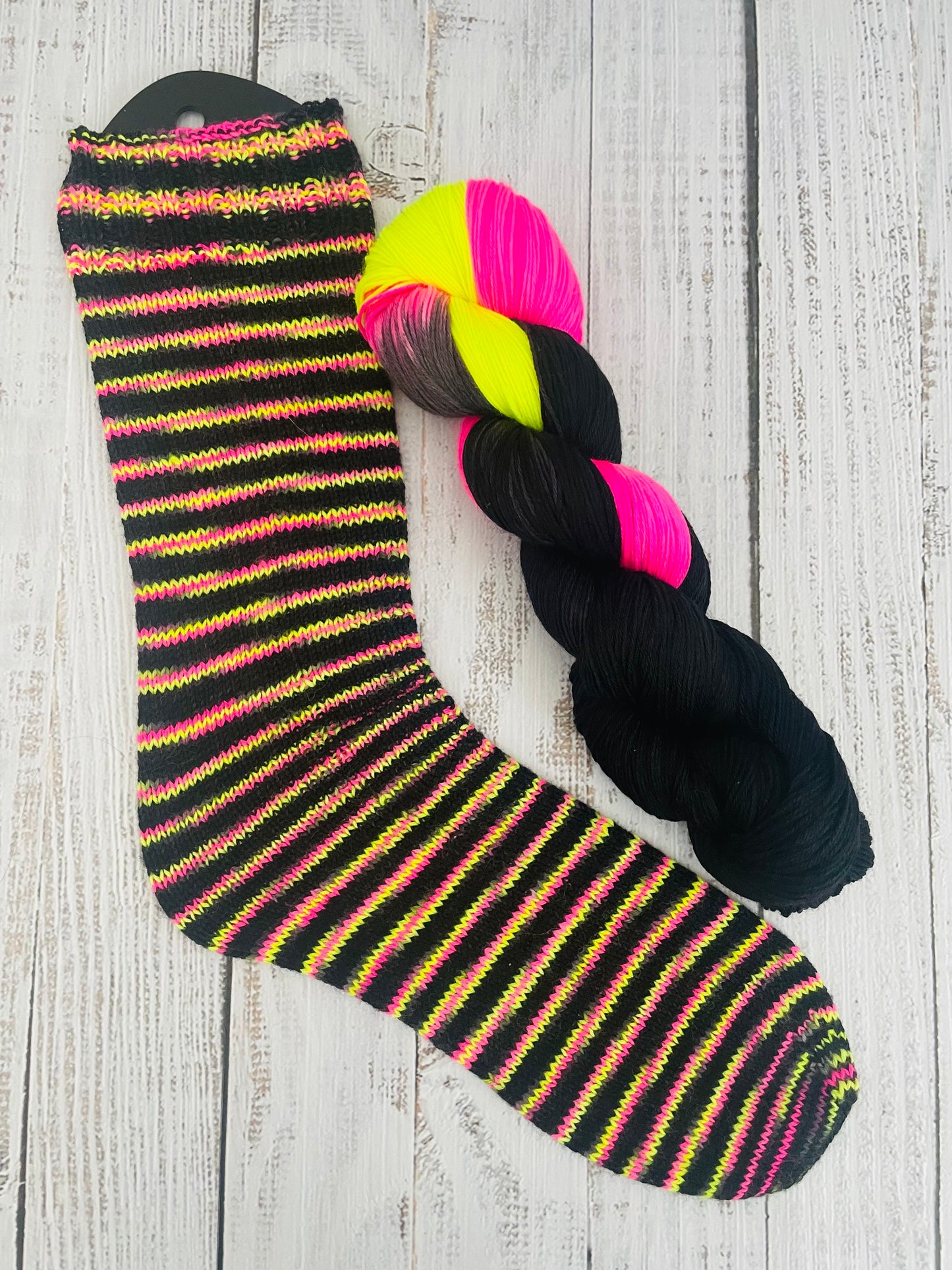 NEON RIOT COLLECTION ON PLUSH FINGERING  ….CHOOSE COLOURWAY AND BASE FROM MENU
