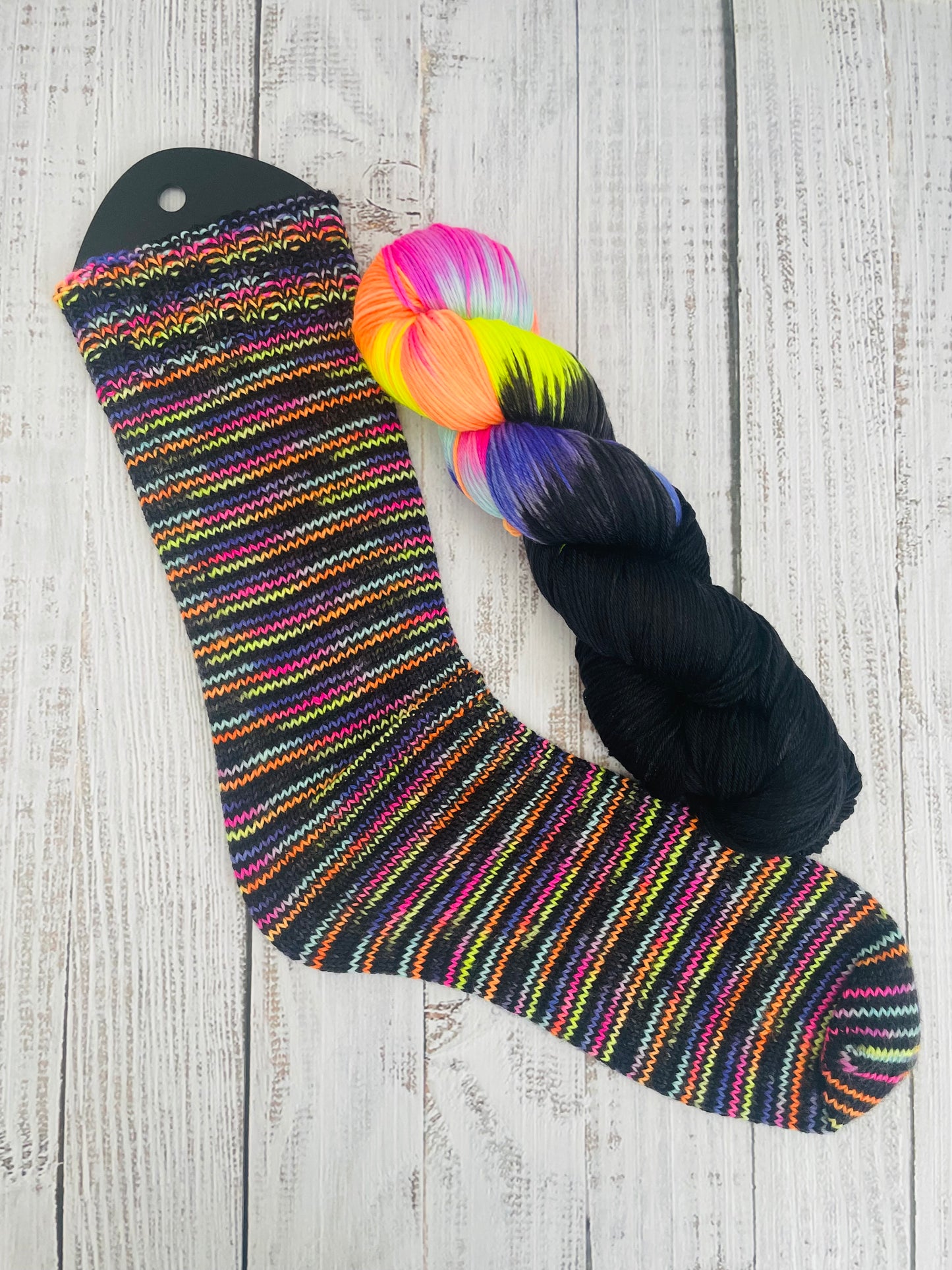 NEON RIOT COLLECTION ON PLUSH FINGERING  ….CHOOSE COLOURWAY AND BASE FROM MENU