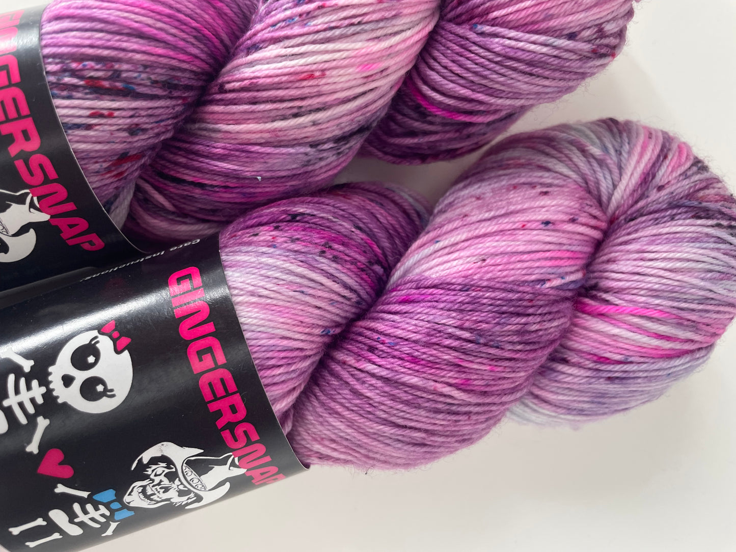 MONSTER SPIKRS  ON DUST FINGERING AND SQUISHY DK ....BLACK LIGHT REACTIVE