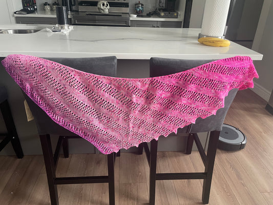 CHANGING STAIRCASE   SHAWL SAMPLE