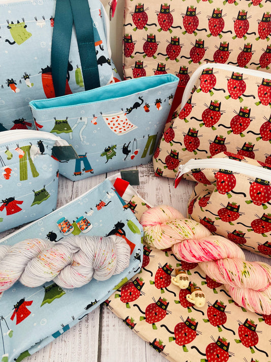 🍓🐈 PURRFECTLY PAIRED SOCK SET & BAG UPDATE! 🐈🧺