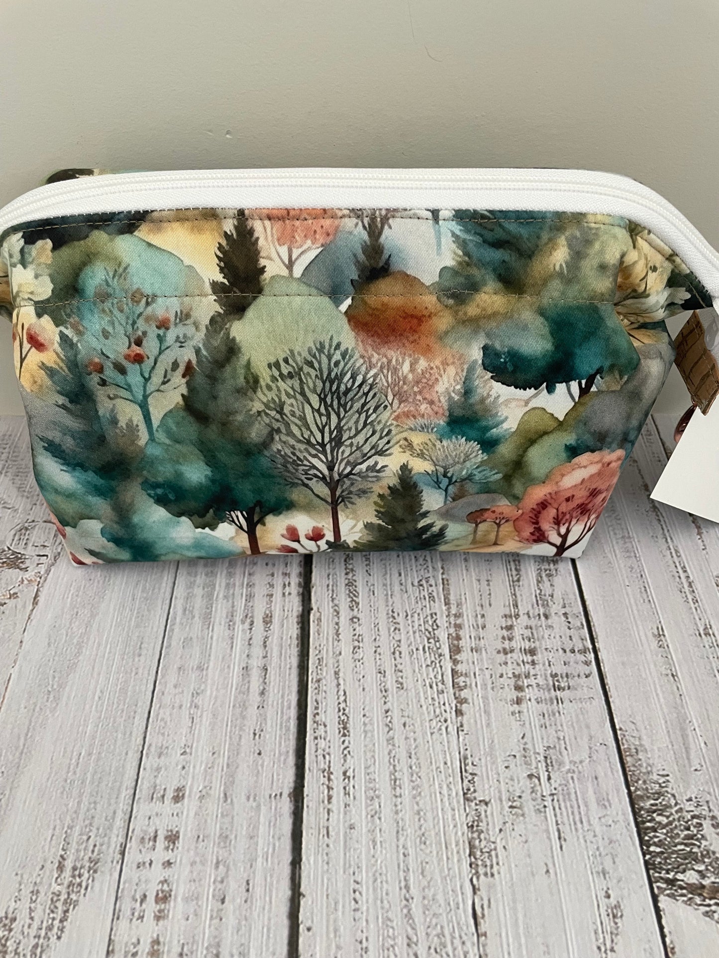 ALPINE FOREST   ...CUSTOM PRINT  Small wire frame bag
