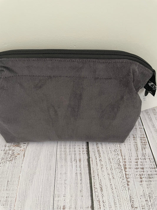 CHARCOAL CORDUROY Small wire frame bag