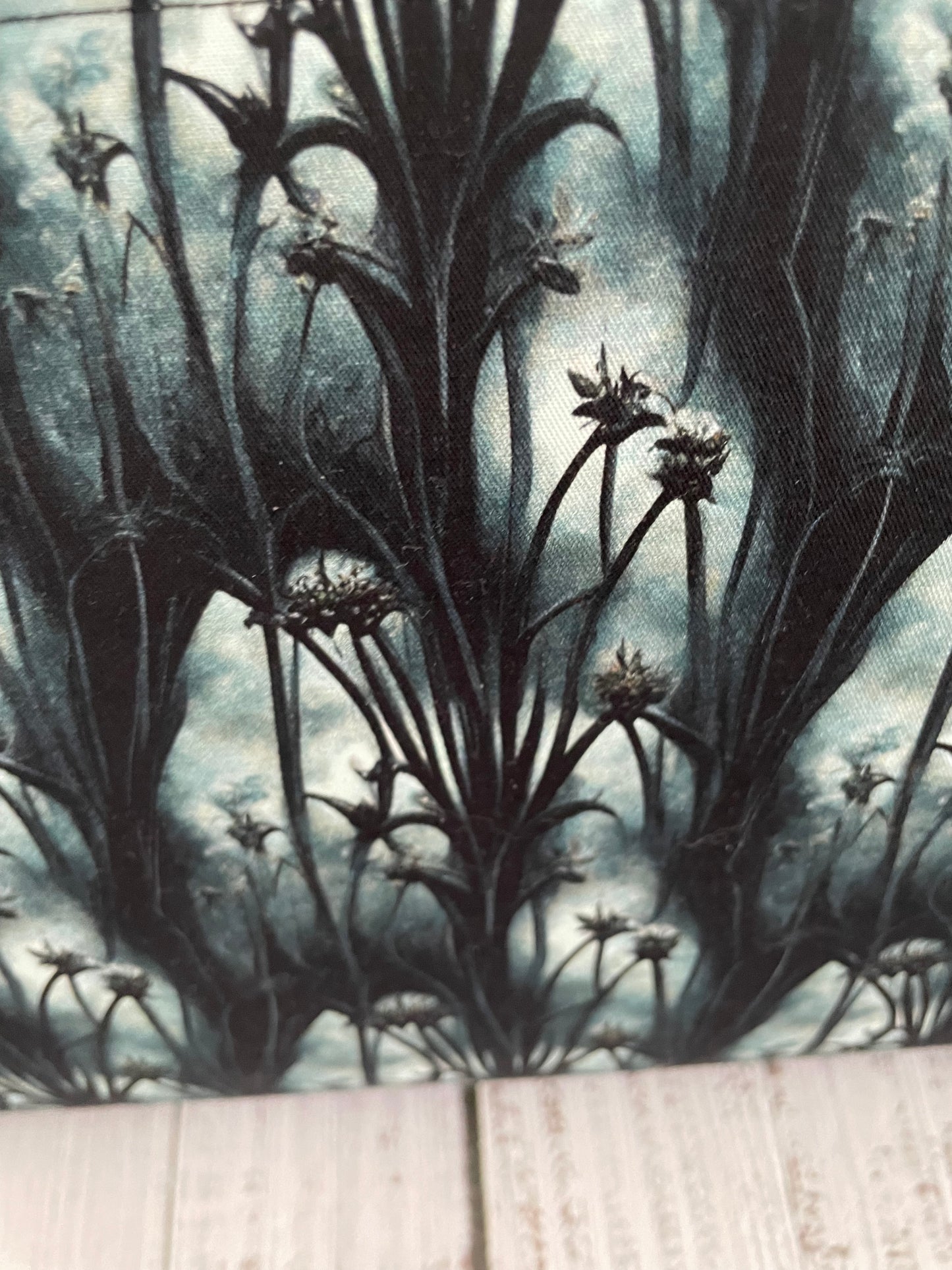 DANDELION MIST.... Med Wire frame bag ...CUSTOM PRINT