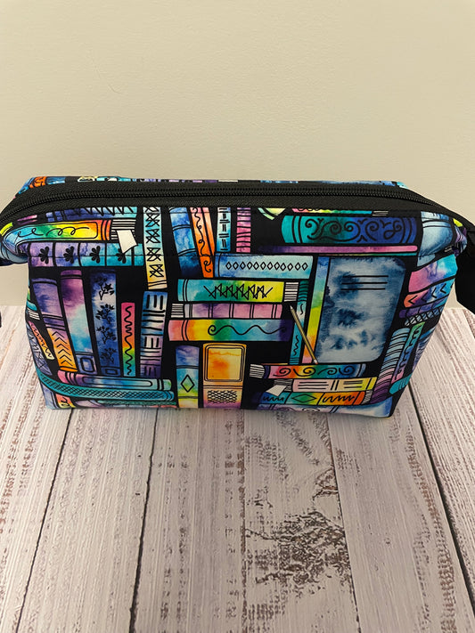 BOOKISH.....Small wire frame bag......CUSTOM PRINT