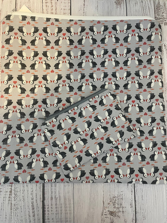 PUFFIN LARGE  STITCHING BAG & NOTIONS POUCH