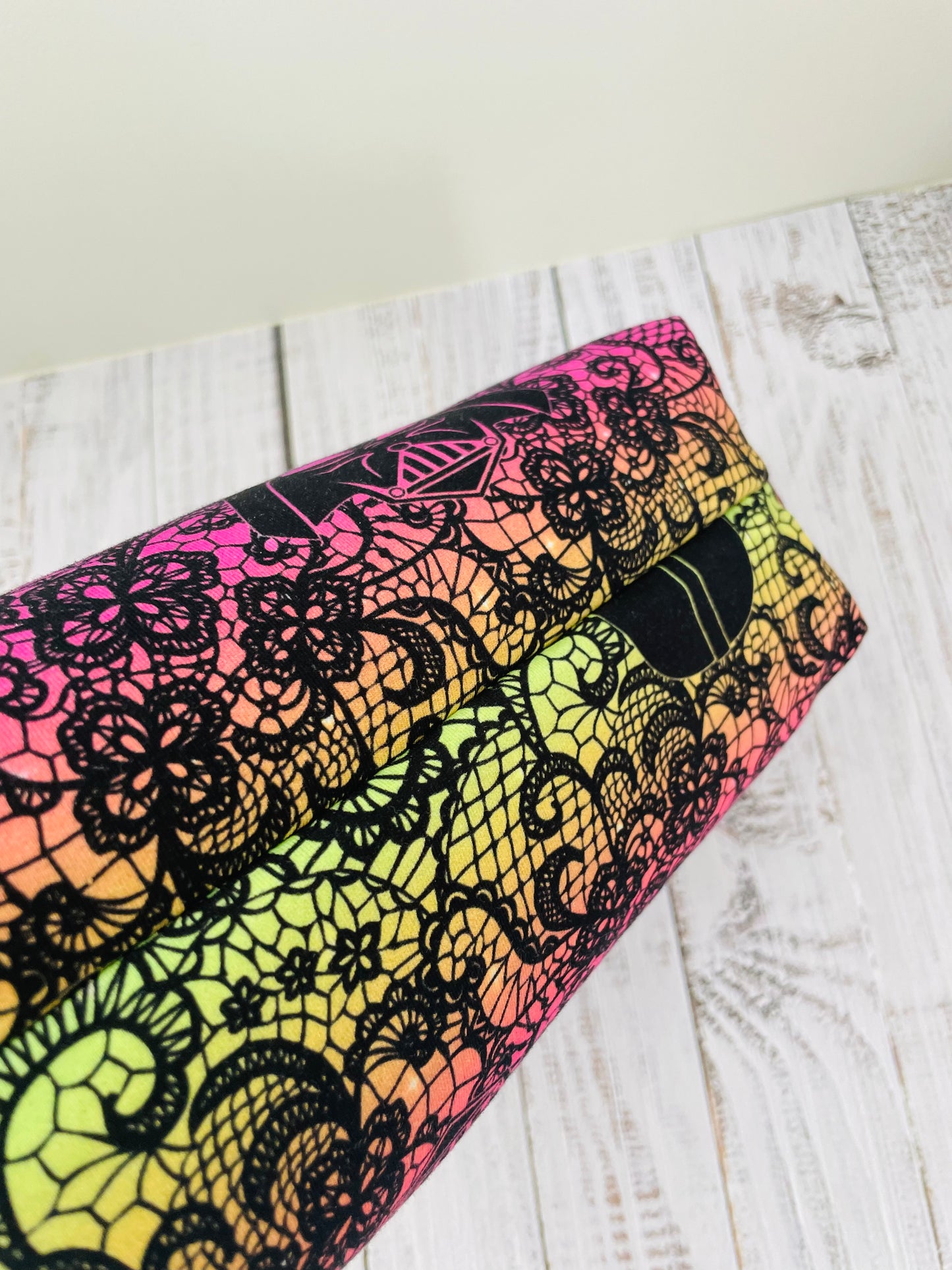 LACE WARS .....Small wire frame bag...CUSTOM PRINT