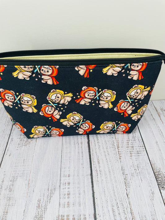 CUTIE BEARS  small  Lifestyle bag (soft no wire  , but interfaced