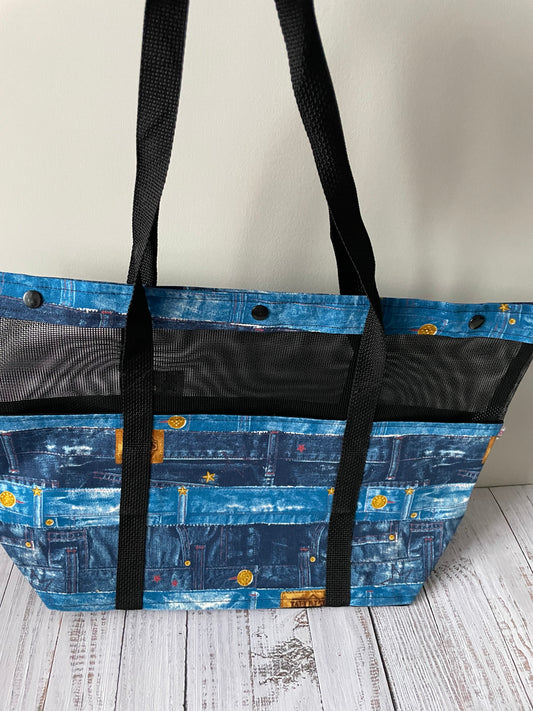 BLUE JEANS LARGE MARKET BAG