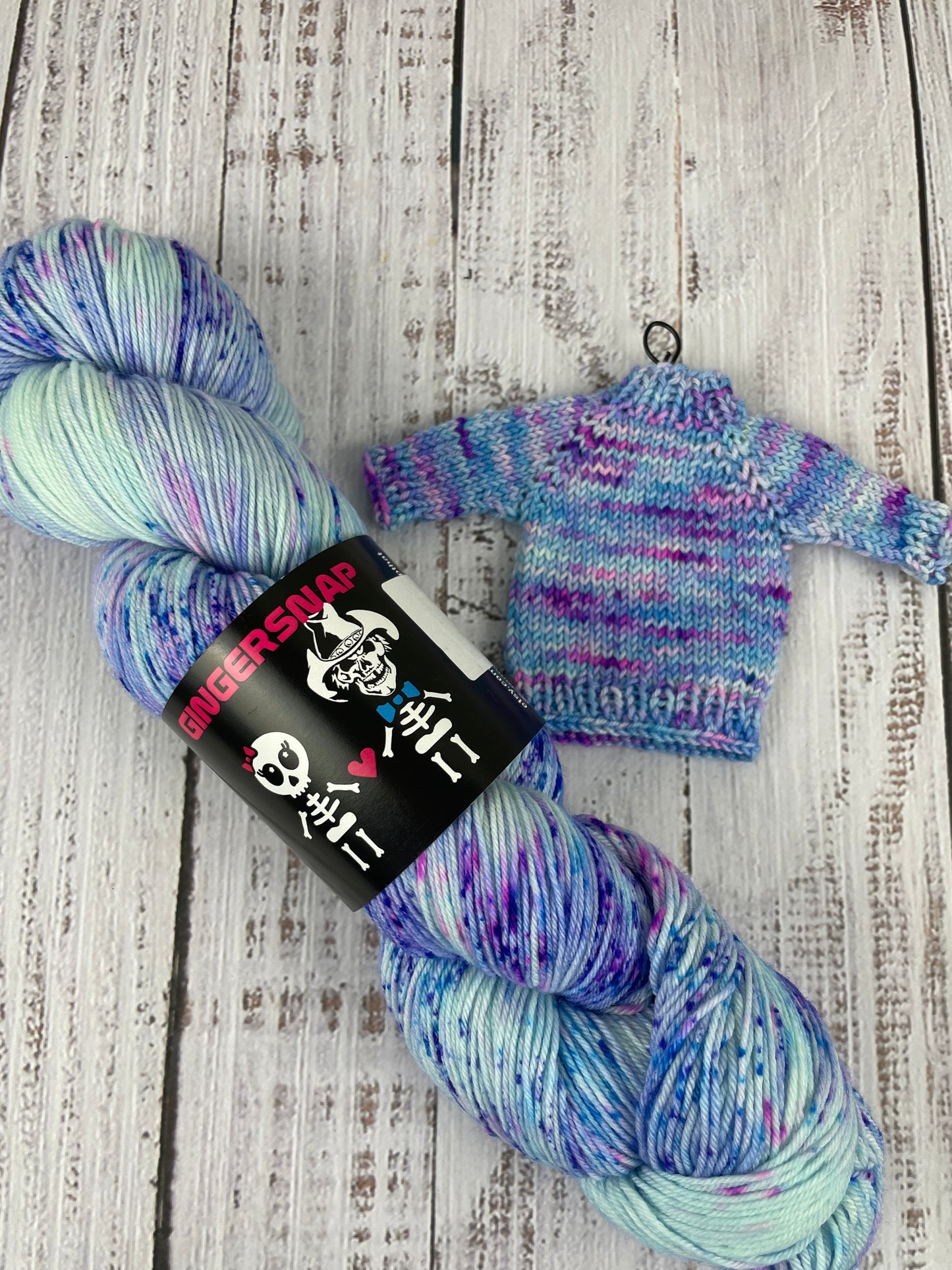 "TEARS TO SHED    " ON DUST FINGERING AND SQUISHY DK .... BLACK LIGHT REACTIVE