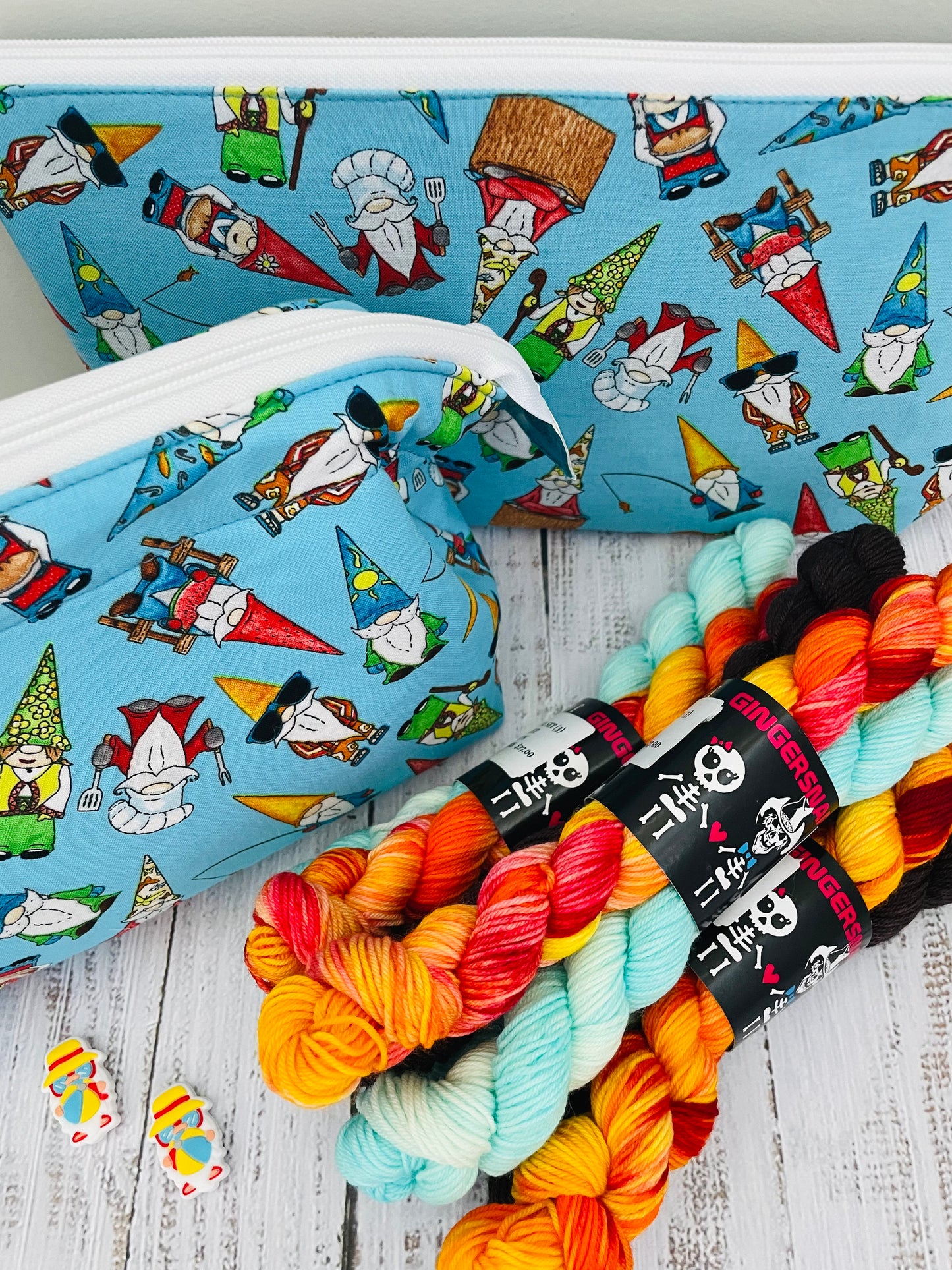 AUGUST'S GNOME CLUB , PLEASE CHOOSE SET FROM MENU ....SWEET SUMMERTIME GNOME ....LIMITED QUANTITIES