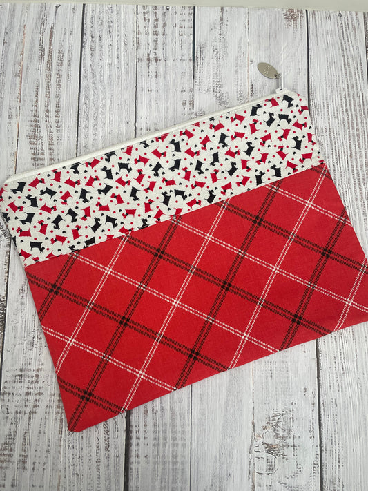 SCOTTIE DOG /TARTAN    SMALL STITCHING BAG