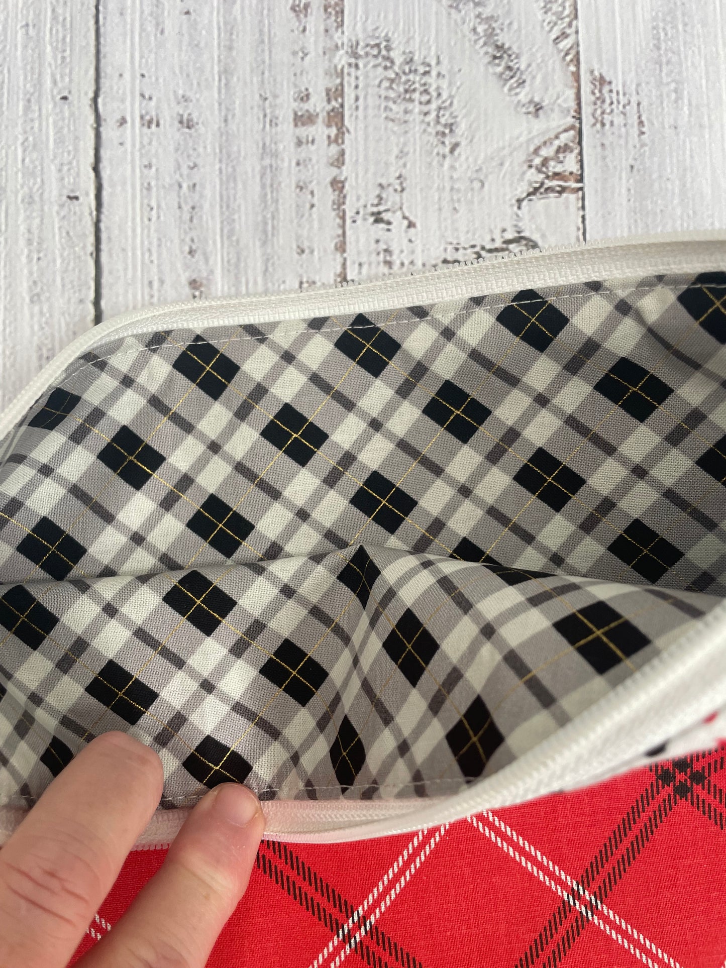 SCOTTIE DOG /TARTAN    SMALL STITCHING BAG