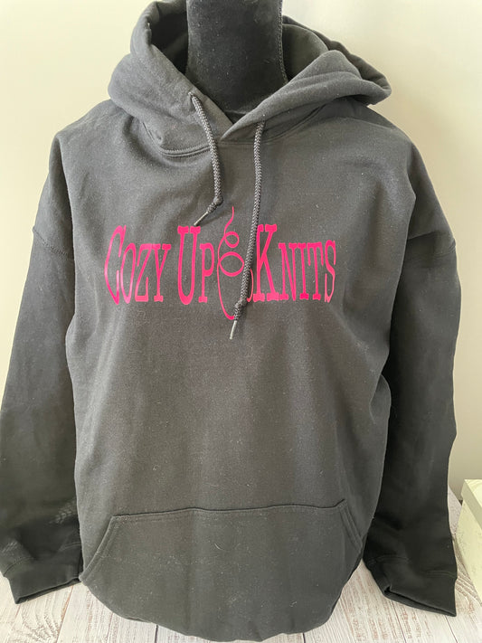 COZYUP KNITS OFFICIAL HOODIE ....X-LARGE .... BLACK