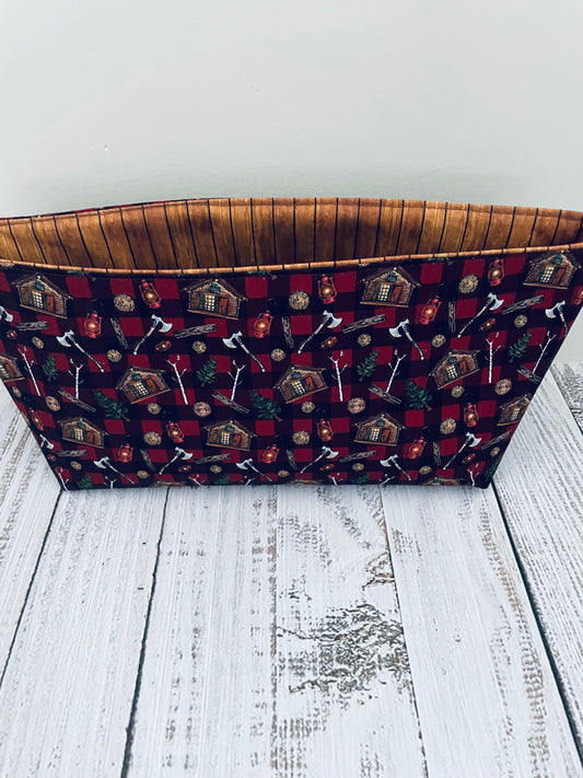 COZY CABIN    ....CAKE CADDY ....CUSTOM PRINT